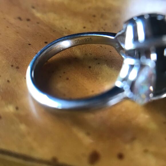 Natural Labradorite Mystic Topaz Sterling Silver Ring Size 7 - Picture 6 of 8